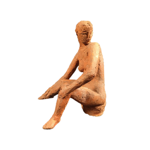 Rik Poot - sculpture en terre cuite - pièce unique