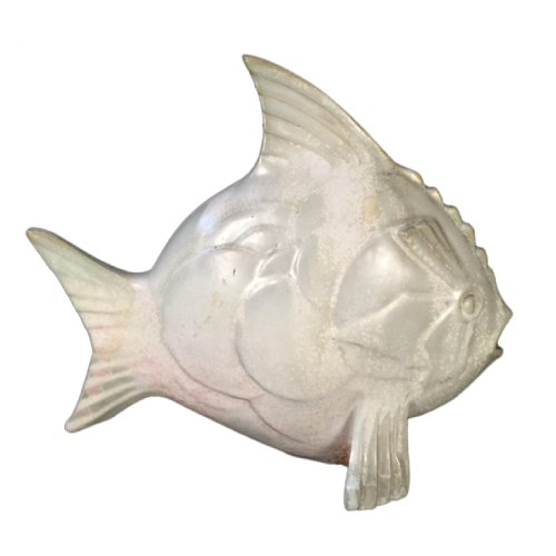 Roger Guerin "POISSON" Art Deco - Sculpture en Grès Salé - Circa 1925 - 1930 