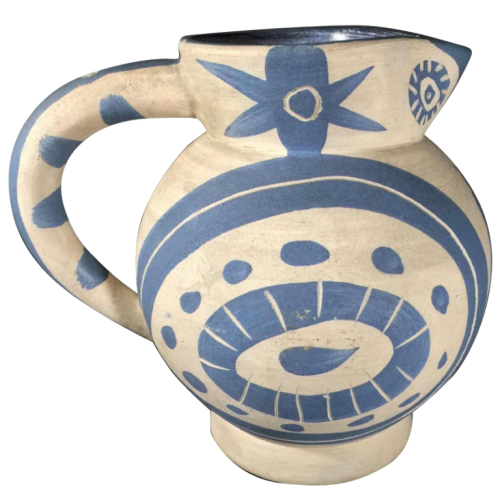 PABLO PICASSO for MADOURA "Little Owl", ceramic pottery jug earthware, circa 1960