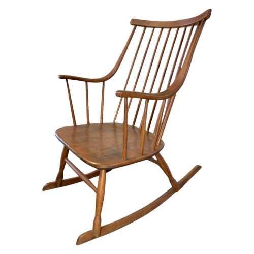 Lena Larsson pour Nassjo Mobelfabrik ' GRANDESSA ' Rocking Chair Scandinave 1958