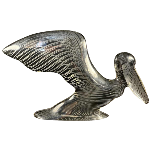 ABRAHAM PALATNIK 'Pelican' Sculpture, Optic'Art / Kinetic Lucite Resin, 1960s