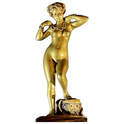 Bronze de Vienne Orientaliste, Sculpture " Femme Nue " 951/25 Art Nouveau 1900