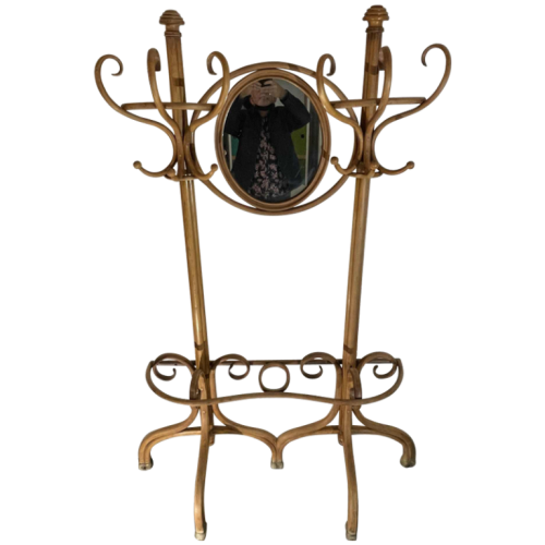 MICHAEL THONET GEBRÜDER / FRERES, Double Porte Manteau N°1 Miroir Bois Courbé, ca 1888