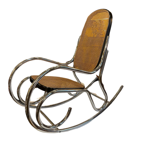 Rocking Chair Modernist 70s, Style Marcel Breuer / Bentwood Michael Thonet