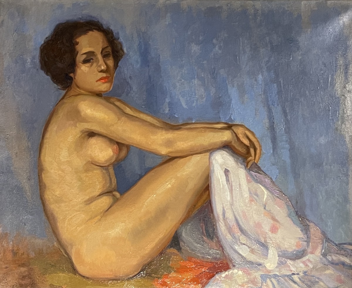 Femme assise nue