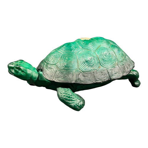 MARIO PETRUCCI " INGRID " Schlevogt Hoffmann, Sculpture Turtle Art Deco glass, ca 1935