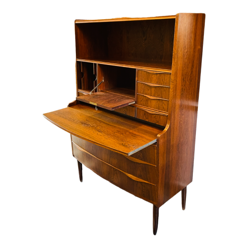 Secretary Rosewood Desk Furniture, Danish / Scandinavian Design, ca 1960