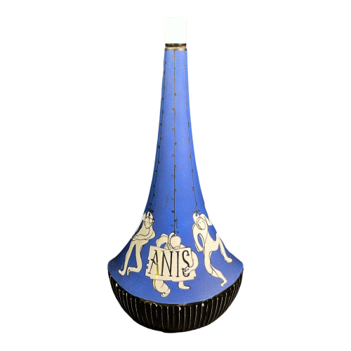 SO RE DA " ANIS " porcelain talking bottle, spanish ceramic, ca 1950