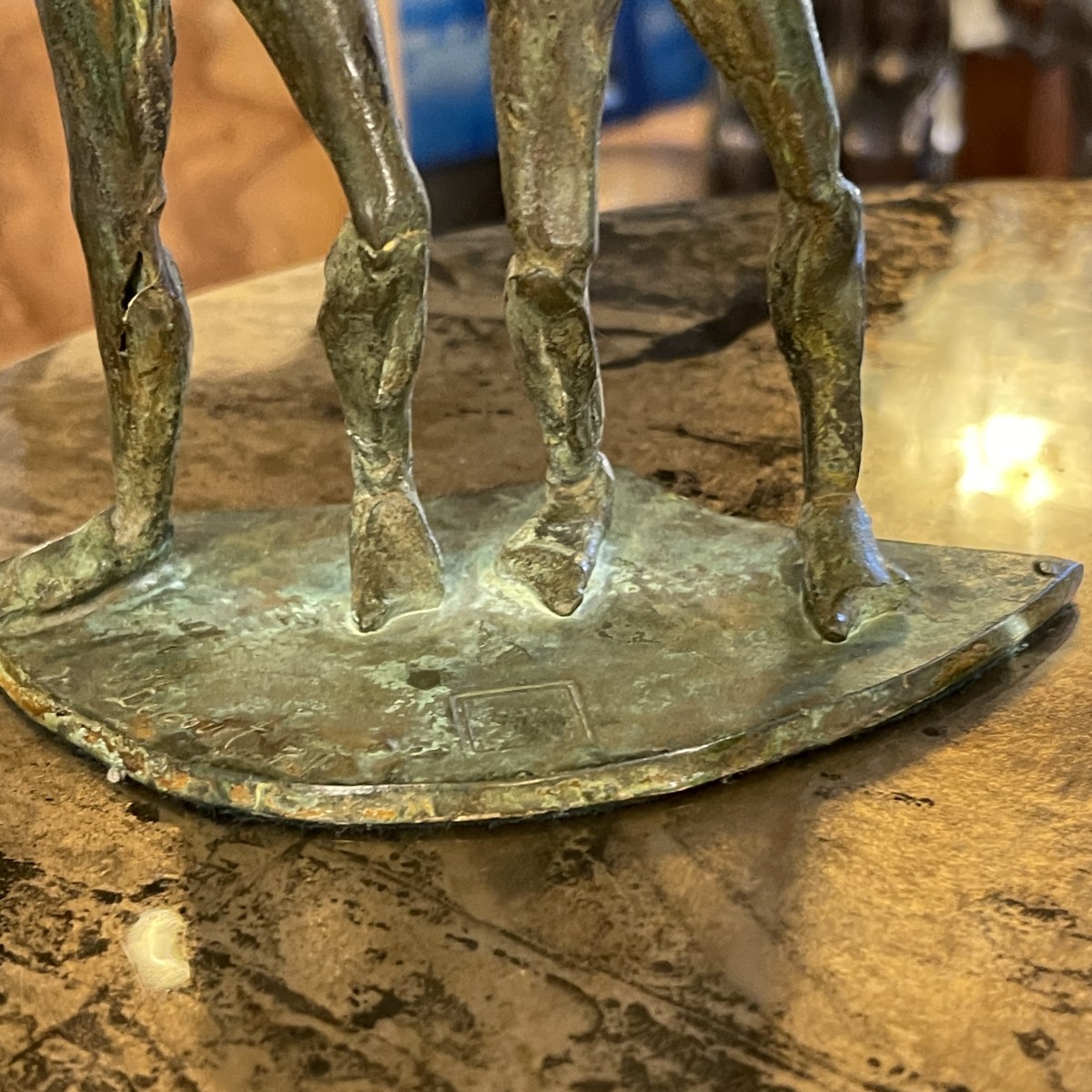 jean delcourt joueurs de baseball sculpture en bronze cire perdue