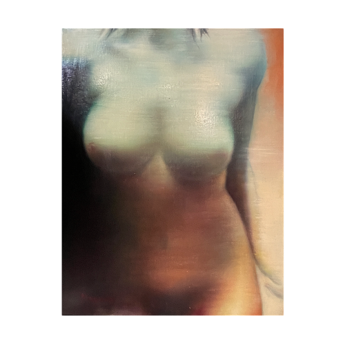 MACKOWIAK ERWIN " Nude 1972 " Belgian Pop'Art, painting / oil on canvas
