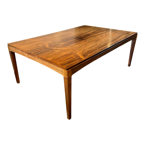 Large rosewood coffee table, Scandinavian Design, ca 1960