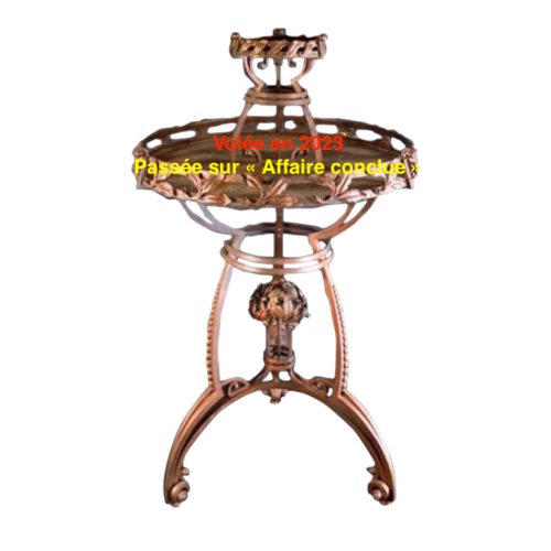 Exceptionnelle Sellette en fer forgé Art Nouveau - Wierner Werkstatte - circa 1900
