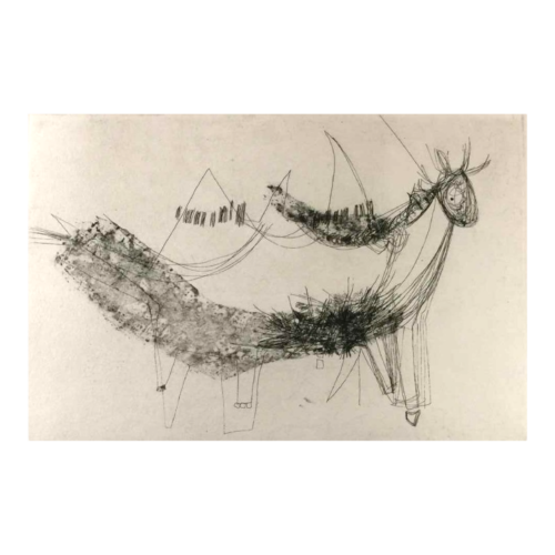 Anne Body "Anonyme of the 20th century", engraving 3/17, circa 1965